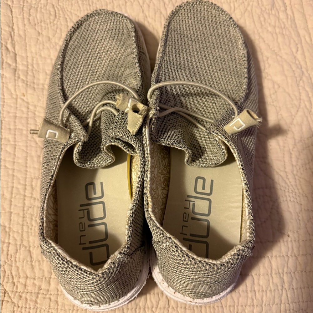 Hey Dude Women's Slip-On Moccasins in Sand Beige